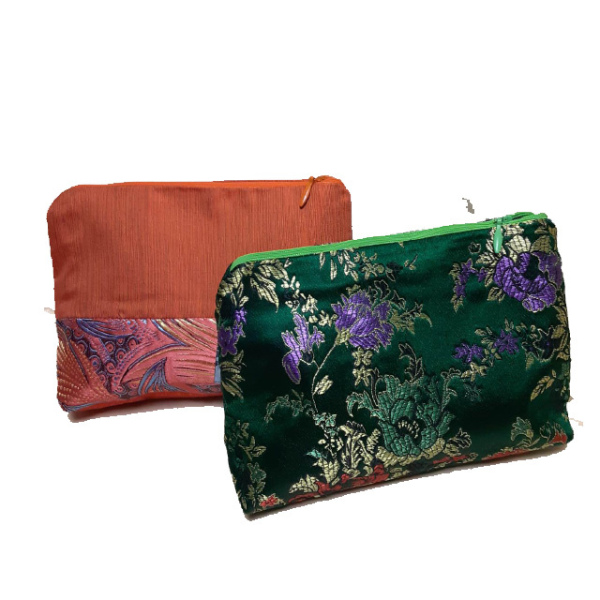 Cosmetic silk bag 